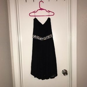 Black dress with small sweater